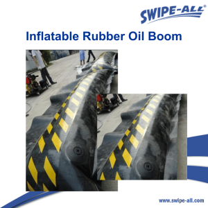 Inflatable Rubber Oil Boom SwipeAll