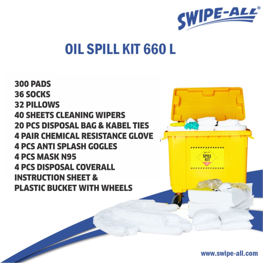 oil spill kit 660 liter swipe all