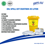 OIL SPILL KIT DUSTBIN 45 LITER