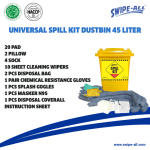 UNIVERSAL SPILL KIT DUSTBIN 45 LITER