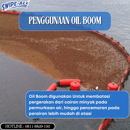 Penggunaan oil boom