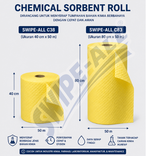 chemical sorbent roll