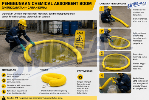 chemical absorbent boom
