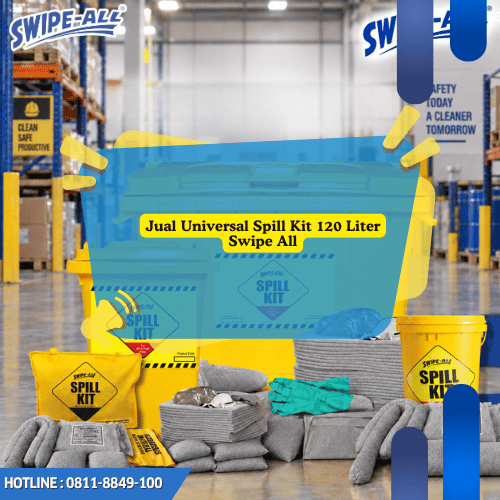 Jual Universal Spill Kit 120 Liter Swipe All